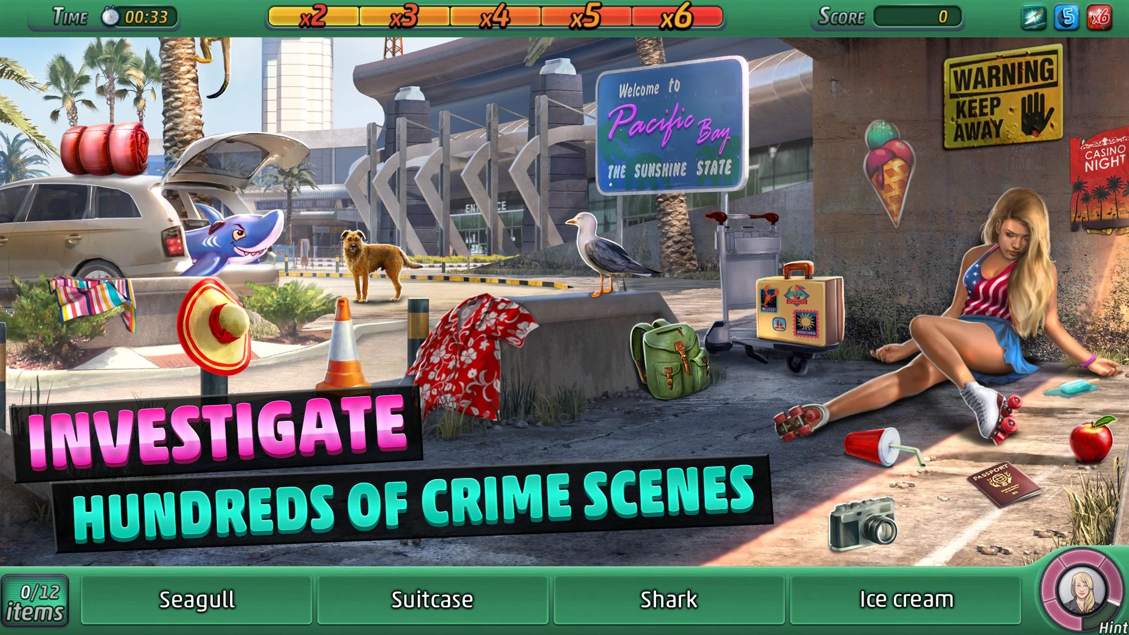 Hình ảnh Criminal Case: Pacific Bay Hack Menu