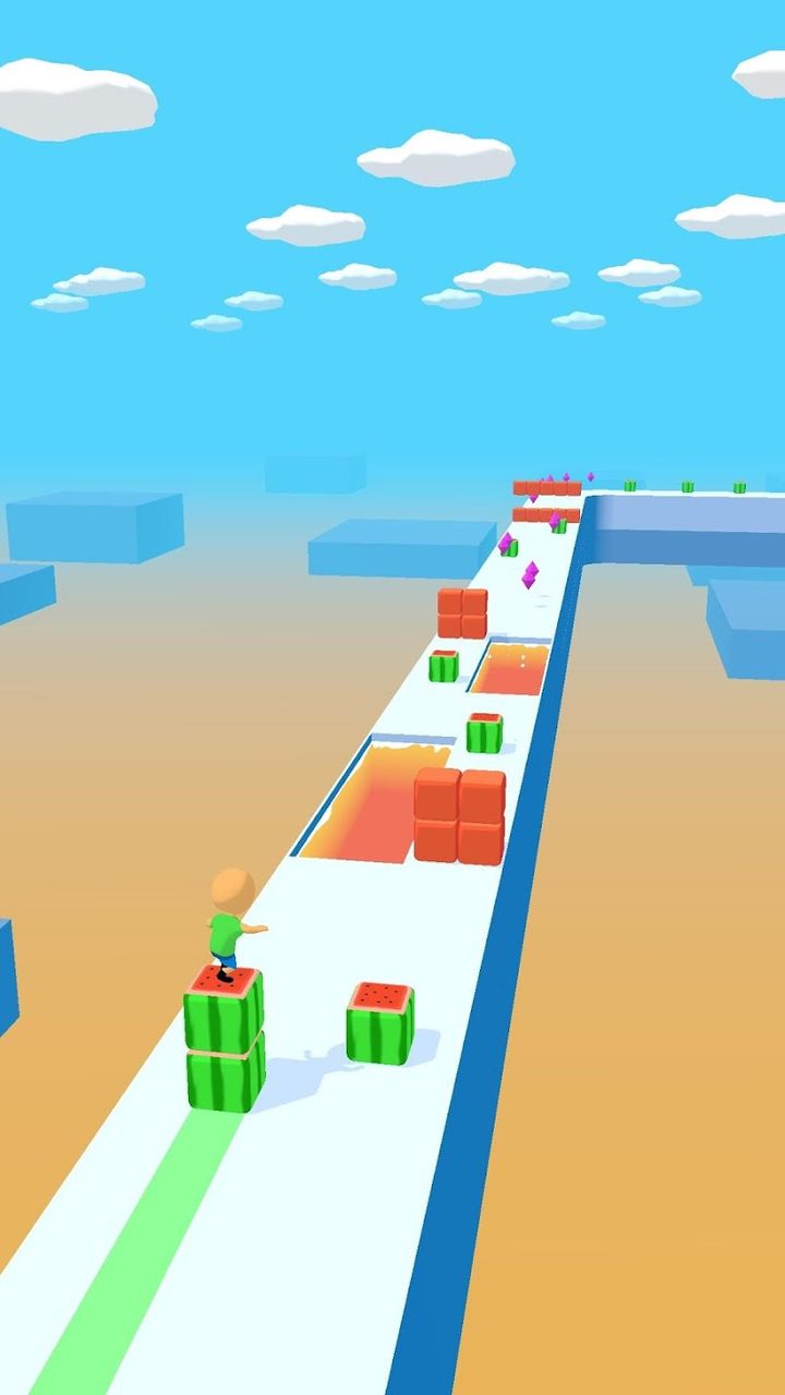Hình ảnh Cube Surfer Hack Unlimited Diamonds