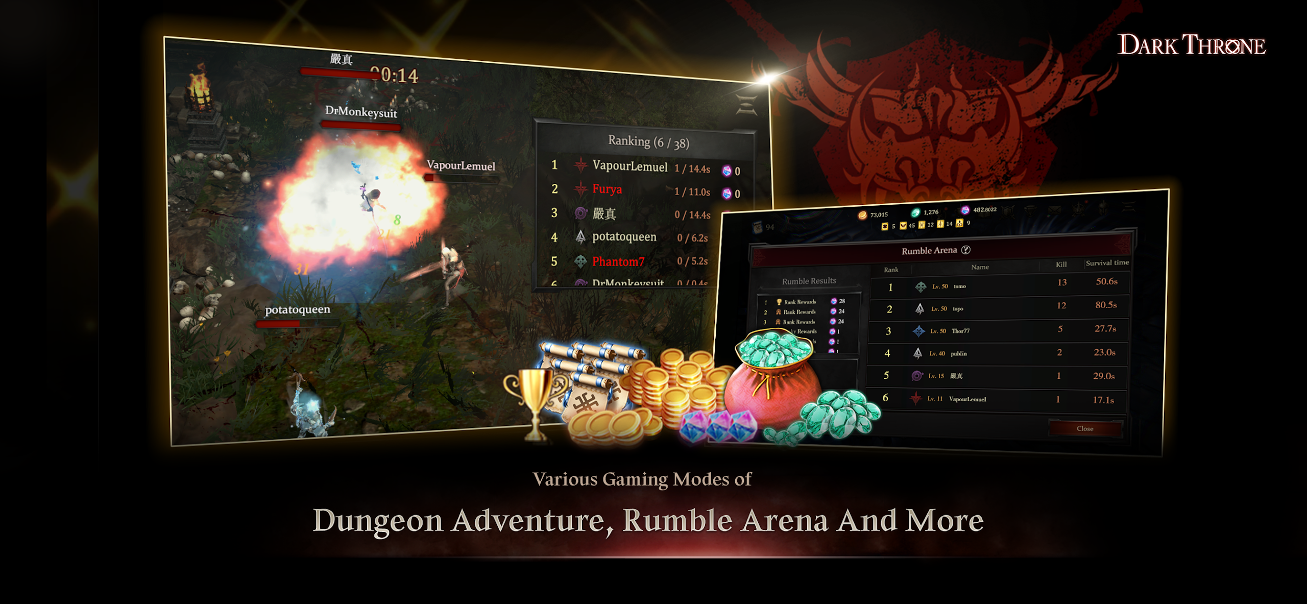 Hình ảnh Dark Throne: The Queen Rises Hack Tấn Công Mọi Mục Tiêu