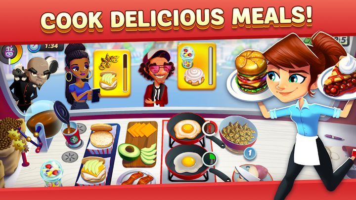 Hình ảnh Diner DASH Adventures Hack Unlimited Diamonds