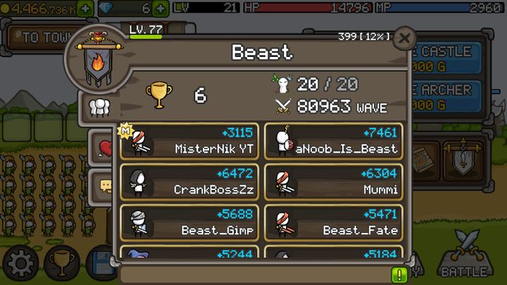 Hình ảnh Grow Castle Hack Vô Hạn Tiền