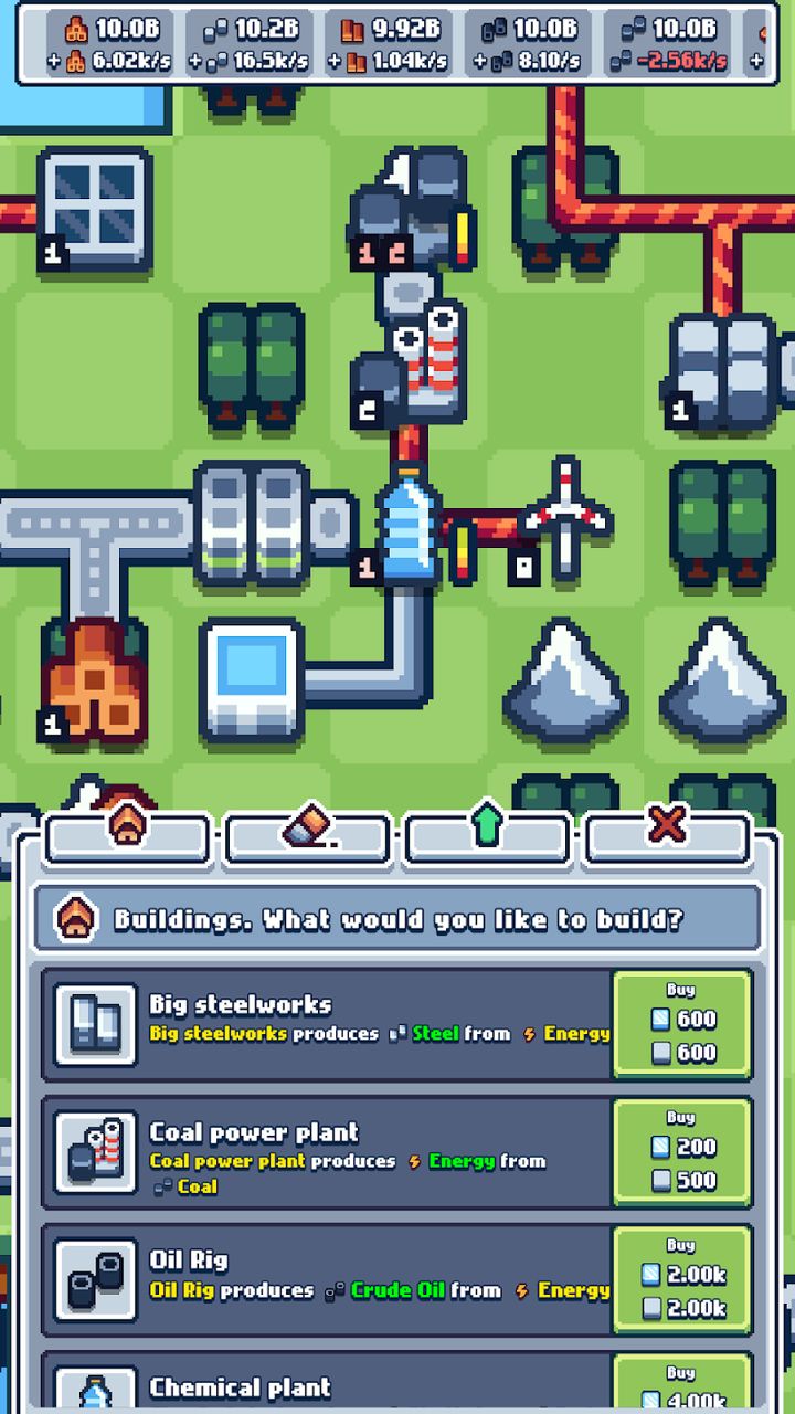 Hình ảnh Production Chain Tycoon Hack Menu